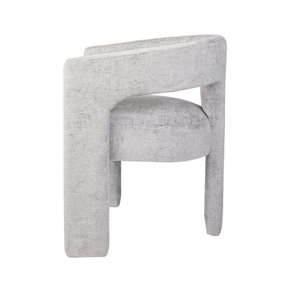 Gwen Modern Luxury Jacquard Fabric Sculpture Armchair - Set of 6