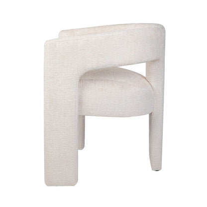 Gwen Modern Luxury Jacquard Fabric Sculpture Armchair - Set of 6