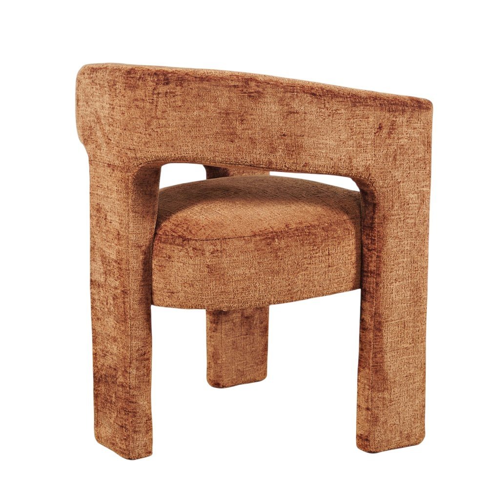 Gwen Modern Luxury Jacquard Fabric Sculpture Armchair - Set of 6
