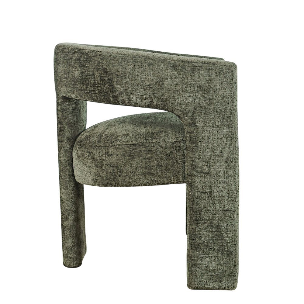 Gwen Modern Luxury Jacquard Fabric Sculpture Armchair - Set of 6