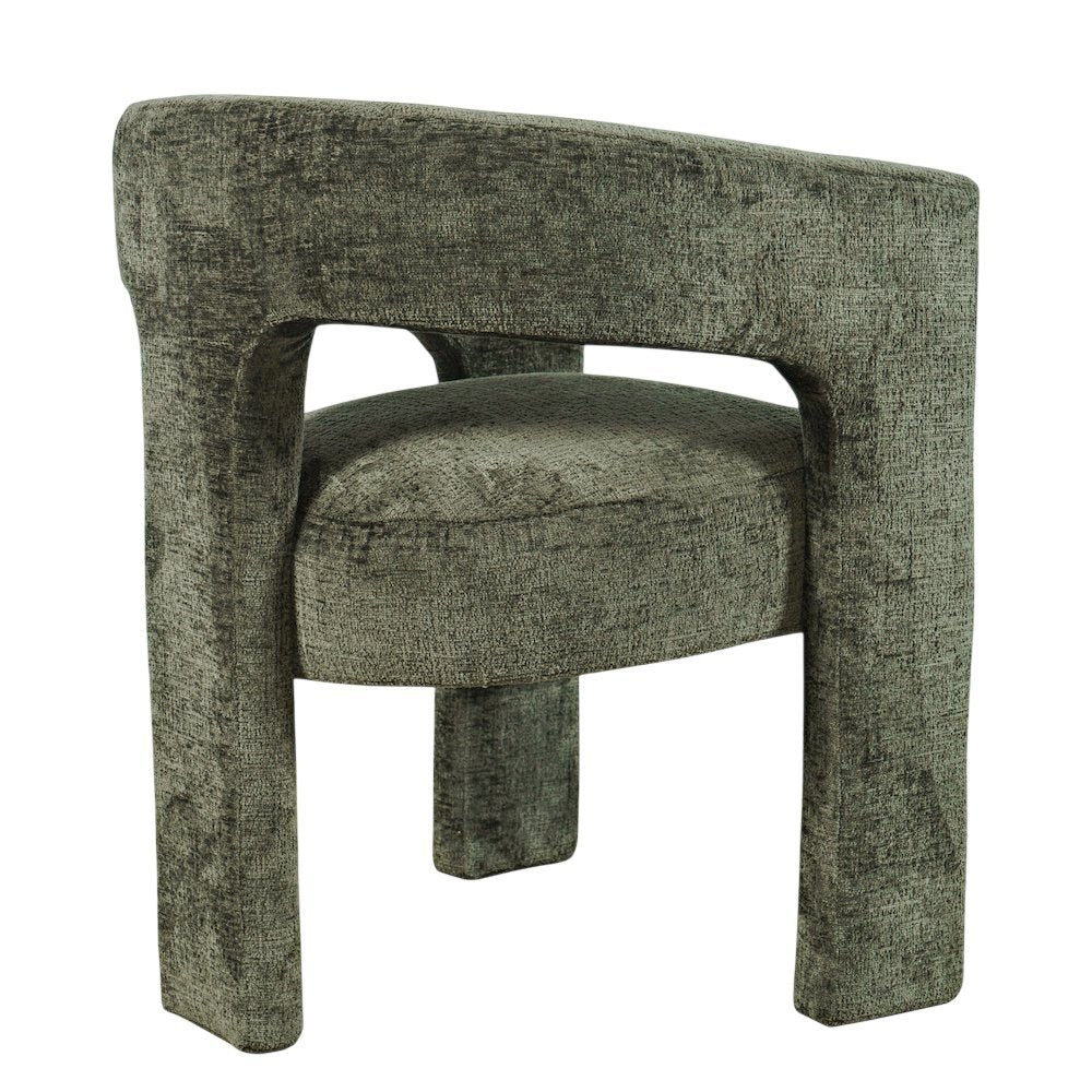 Gwen Modern Luxury Jacquard Fabric Sculpture Armchair - Set of 6