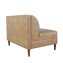 Ruston Modern Banquette Faux Leather Sectional Two Seat Bench