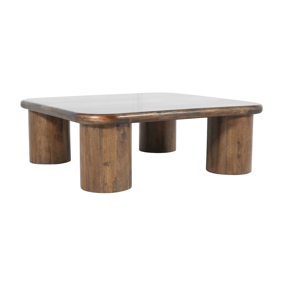 Mandara Global Modern 44" Square Solid Wood Coffee Table