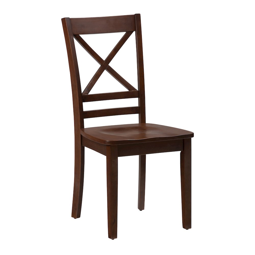 Simplicity Solid Wood Classic Cross-Back Dining Chair (Set of 2)