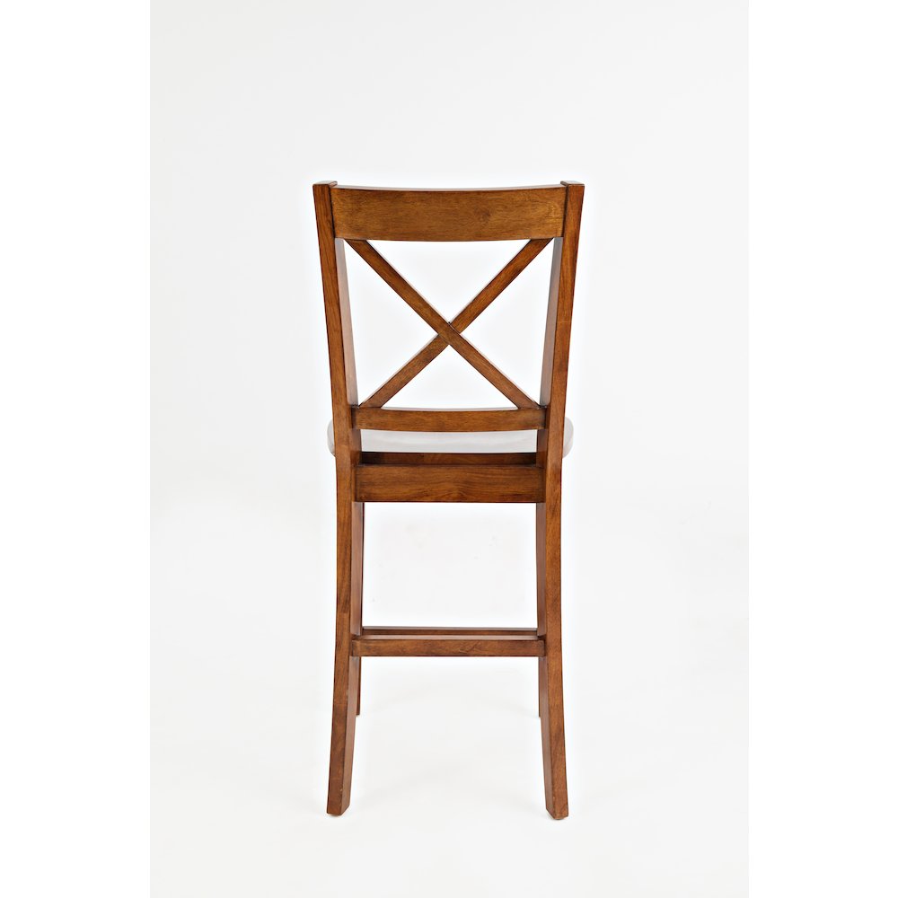 Simplicity Solid Wood Classic X-Back Counter Stool (Set of 2)