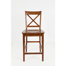Simplicity Solid Wood Classic X-Back Counter Stool (Set of 2)