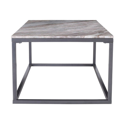 Wynn 48" Modern Luxe Solid Marble Coffee Table