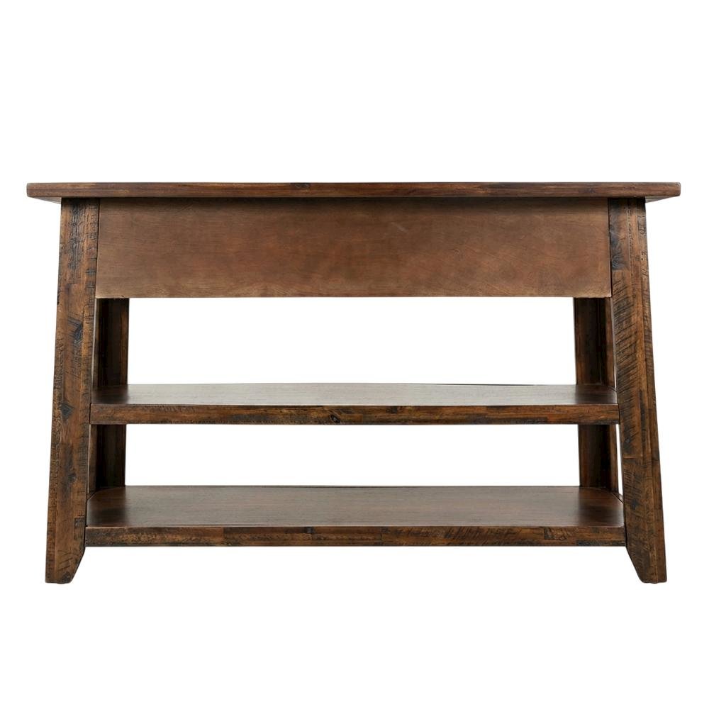 Painted Sofa Table, Rustic Scandinavian Console Table for Living Room
