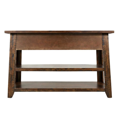 Painted Sofa Table, Rustic Scandinavian Console Table for Living Room