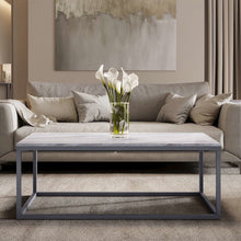Wynn 48" Modern Luxe Solid Marble Coffee Table