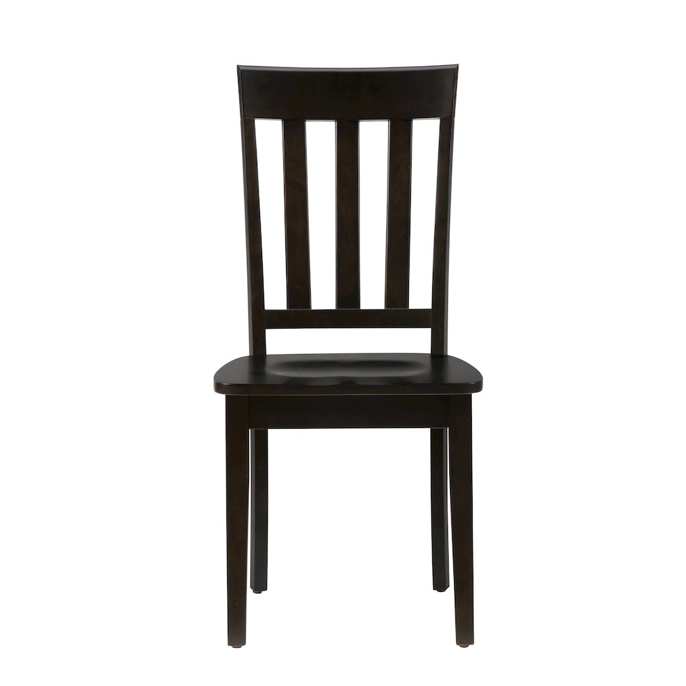 Simplicity Solid Wood Classic Slat Back Dining Chair (Set of 2)