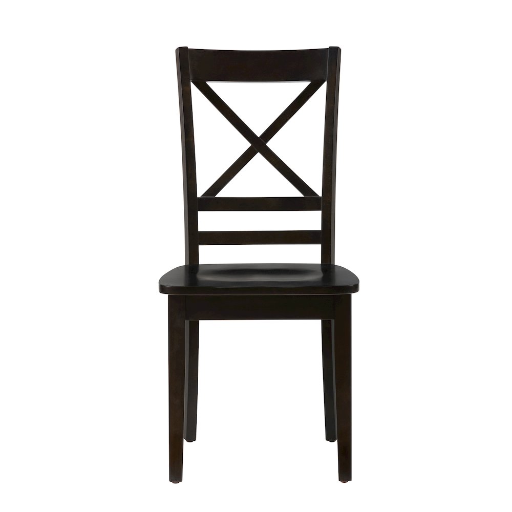 Simplicity Solid Wood Classic Cross-Back Dining Chair (Set of 2)