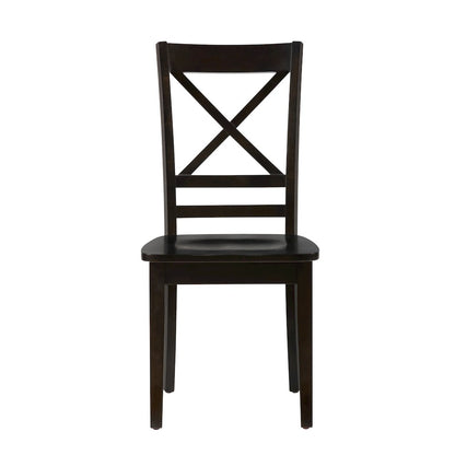 Simplicity Solid Wood Classic Cross-Back Dining Chair (Set of 2)