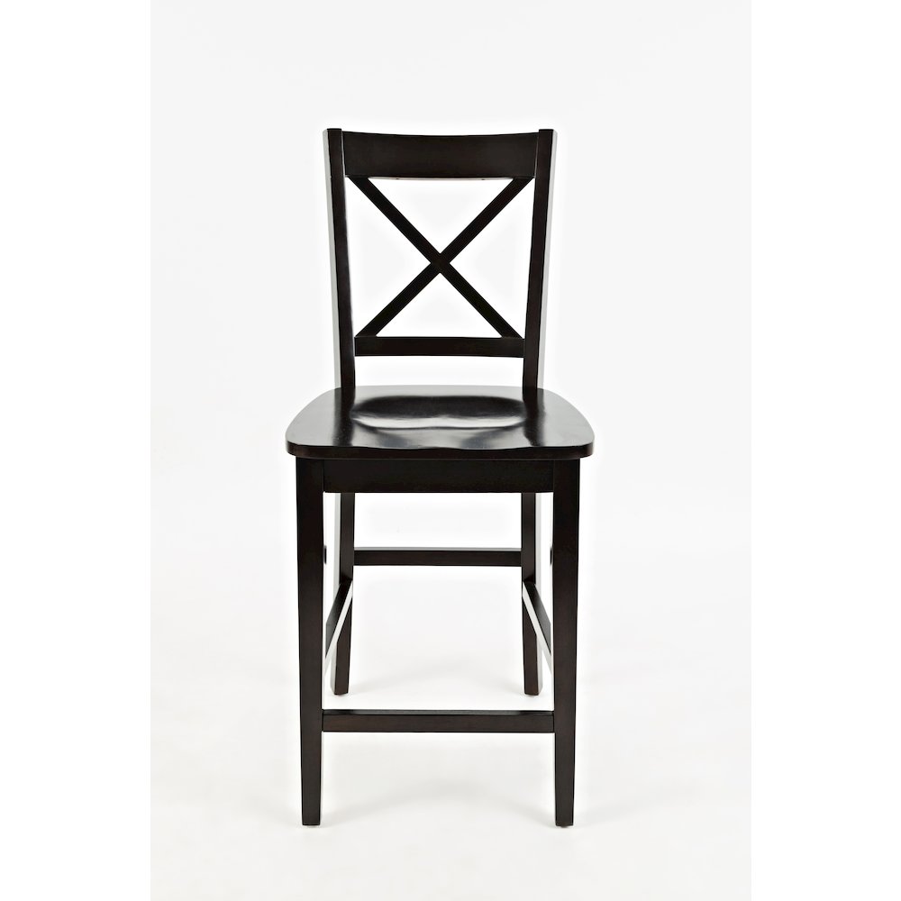 Simplicity Solid Wood Classic X-Back Counter Stool (Set of 2)