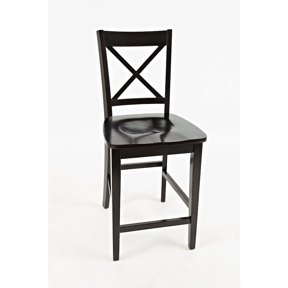 Simplicity Solid Wood Classic X-Back Counter Stool (Set of 2)