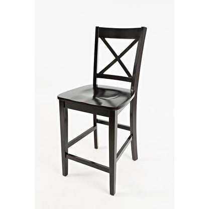 Simplicity Solid Wood Classic X-Back Counter Stool (Set of 2)