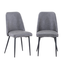 Seven Piece Solid Acacia Dining Set with Upholstered Mid-Century Modern Chairs
