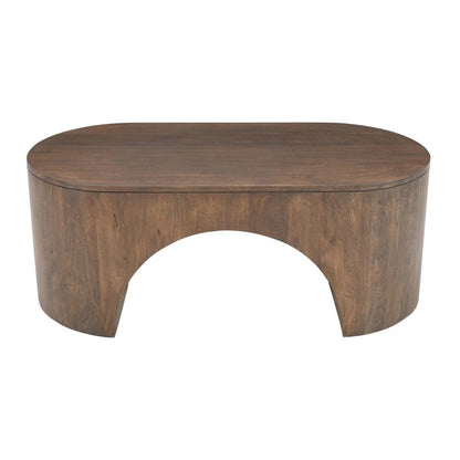Luna Modern Architectural Three Piece Curved Living Room Table Set