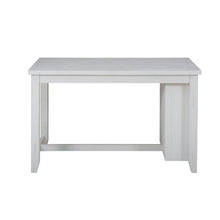 Rustic Solid Reclaimed Wood 60" Counter Height Table with 3 Shelf Storage