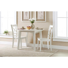 Round Dropleaf Table -  Paperwhite