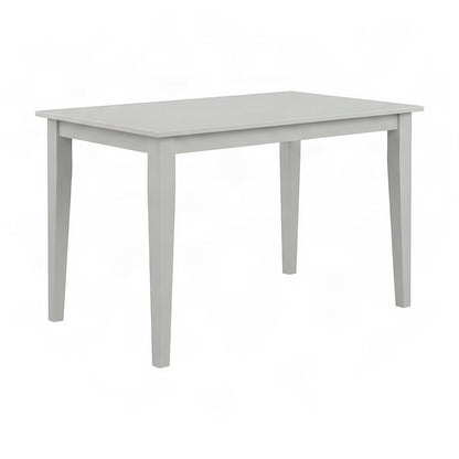 Solid Rubberwood Traditional Counter Height Pub and Dining Table, Paperwhite