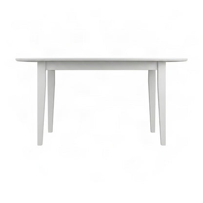 Solid Rubberwood Traditional Counter Height Pub and Dining Table, Paperwhite