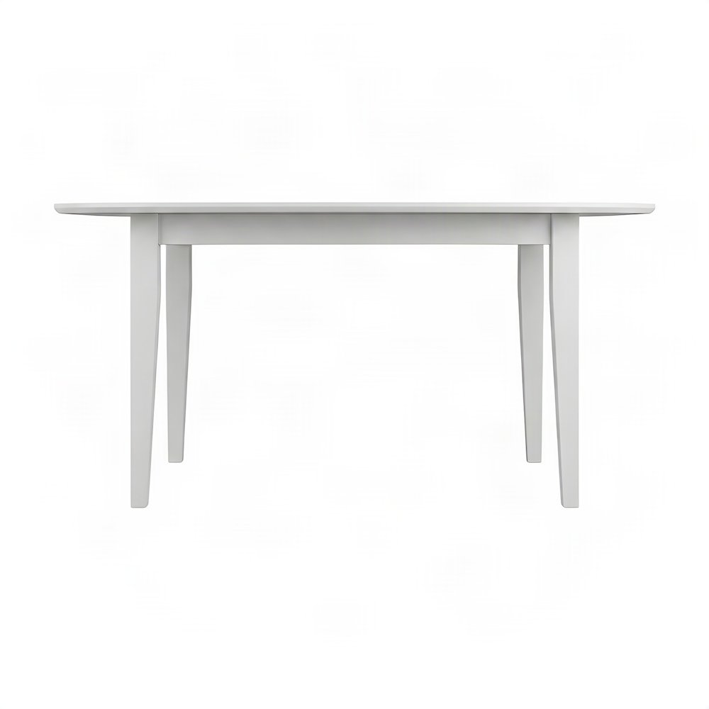 Solid Rubberwood Traditional Counter Height Pub and Dining Table, Paperwhite