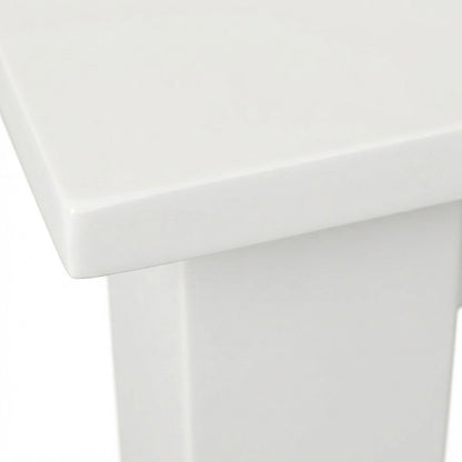 Solid Rubberwood Traditional Counter Height Pub and Dining Table, Paperwhite
