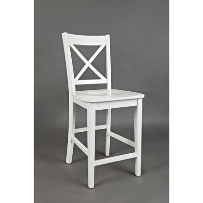 Simplicity Solid Wood Classic X-Back Counter Stool (Set of 2)