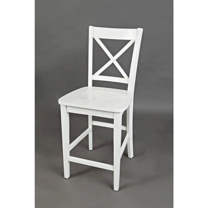 Simplicity Solid Wood Classic X-Back Counter Stool (Set of 2)