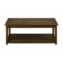 Baroque 48" Coffee Table with Mosaic Tile Inlay