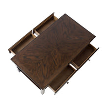 Espresso Brown Coffee Table for Living Room, Rectangular Table for Living Room