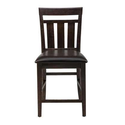 Upholstered Slat back Stool, Set of 2