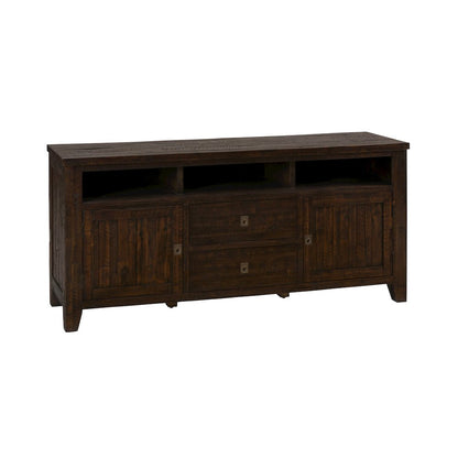 Kona Grove Distressed Rustic Solid Wood 70" Media Unit