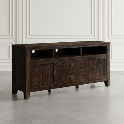 Kona Grove Distressed Rustic Solid Wood 70" Media Unit