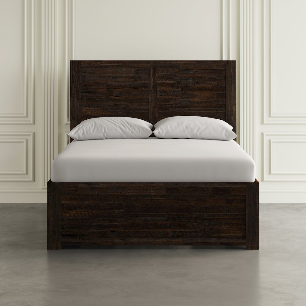 Kona Grove Distressed Rustic Solid Acacia King Storage Bed