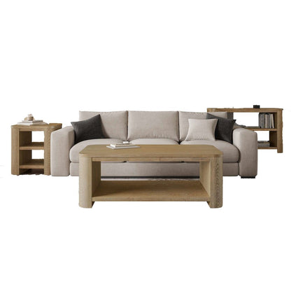 Janzen Three Piece Contemporary Modern Living Room Occasional Table Set