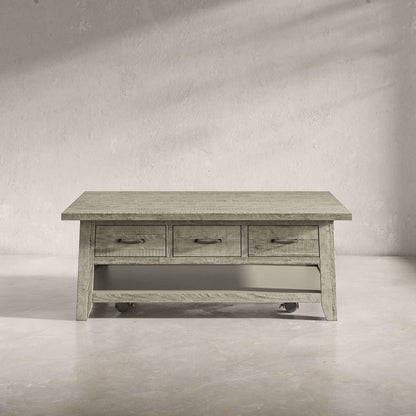 Telluride Rustic Farmhouse 3-Pc Living Room Coffee/End/USB Table Set