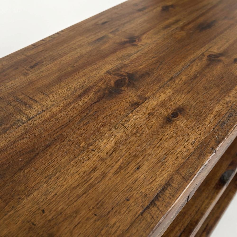 Painted Sofa Table, Rustic Scandinavian Console Table for Living Room