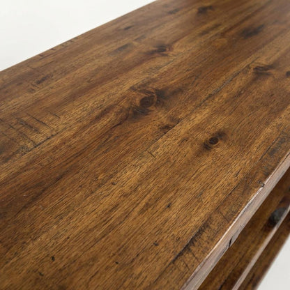 Painted Sofa Table, Rustic Scandinavian Console Table for Living Room
