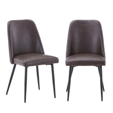 Five Piece Solid Acacia Dining Set with Upholstered Mid-Century Modern Chairs