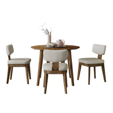 Percy 42" Contemporary 5-Pc Drop-Leaf Dining Set, Upholstered Chairs