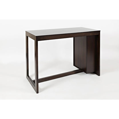 Tribeca Counter Height 48" Contemporary Dining Table with Built-In Shelving
