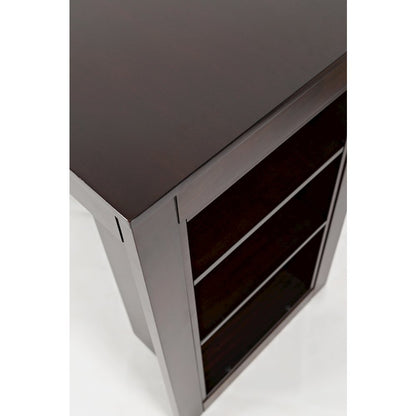 Tribeca Counter Height 48" Contemporary Dining Table with Built-In Shelving