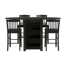 Veneer Counter Height Dining Table and Chairs 5 Piece Set, Merlot