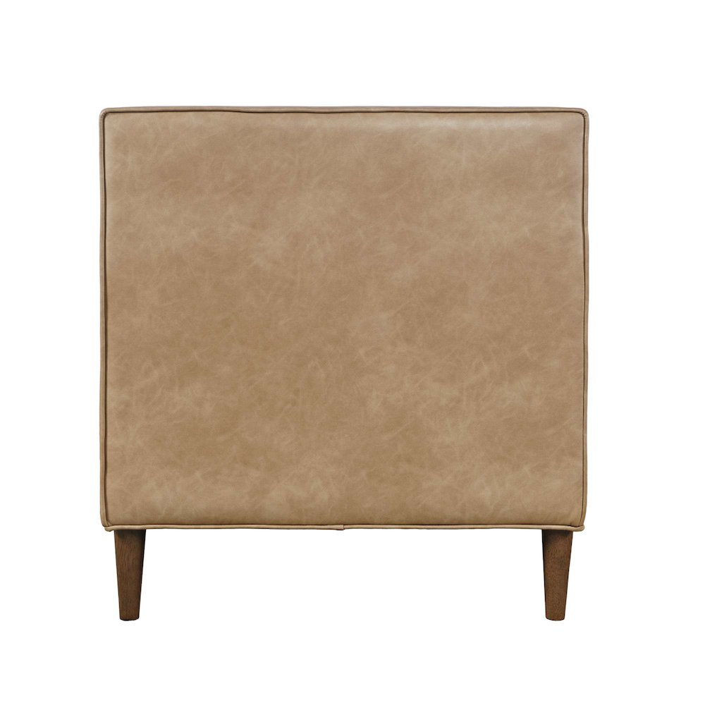 Ruston Modern Banquette Faux Leather Sectional One Seat Bench