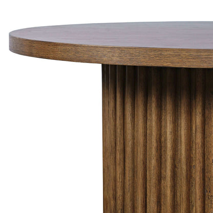 Auden Three Piece Mid-Century Modern Fluted Living Room Coffee and End Table Set