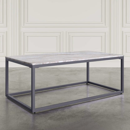 Wynn Modern Luxe 3-Pc Solid Marble Coffee and Matching End Tables Set