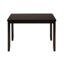 Dark Rustic Prairie Five Piece Dining Set - Table and 4 Faux Leather Chairs