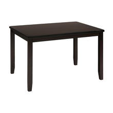Dark Rustic Prairie Five Piece Dining Set - Table and 4 Faux Leather Chairs